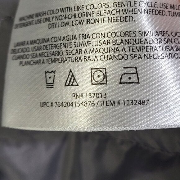 Orvis Mens Mixed Media Quilted Gray Black Full Zip Jacket SZ LG - Picture 10 of 13